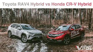 Toyota RAV4 Hybrid vs Honda CR-V Hybrid. Кто же лучше? Сравнительный тест-драйв.