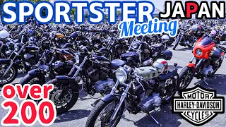 伝説の台数多すぎ崩壊ミーティング！はみ出し車両も全部収録！【SPORTSTER MEETING JAPAN】 #harleydavidson #sportster #japanstyle