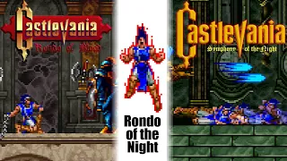 Castlevania: Rondo of the Night (SotN - Richter Mode Rebalance Hack) - Longplay, All Bosses