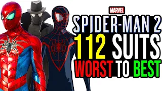 All 112 SUITS Ranked In Marvels Spider-Man 2 From WORST to BEST | Miles & Remastered