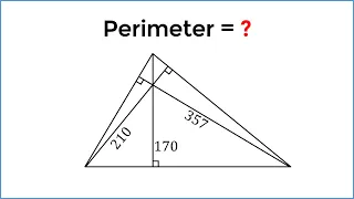 If you know the altitude lengths, what is the perimeter?