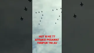 MERDEKA 💪💪 !! HUT RI KE 77 Formasi Pesawat Tempur TNI AU