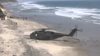 CH 53 Beach Takeoff