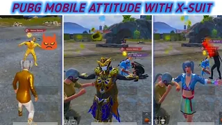 PUBG MOBILE ATTITUDE 👿 WITH MAX PHARAOH X-SUIT |  attitude tik tok