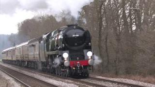 Bulleid Pacifics steam feast compilation