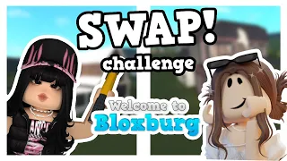 BLOXBURG BUILD BATTLE BUT WE SWAP EVERY 5 MINUTES!