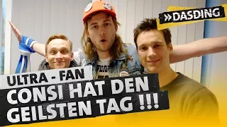 Consi trifft Matthias Schweighöfer als Ultra-Fan | DASDING