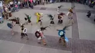 Aztec Dancers Performing at the Day of the Dead Celebration, Modesto CA