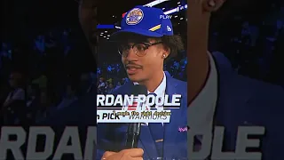 Jordan Poole on draft night #nba #shorts #warriors