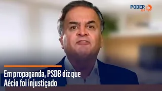 Em propaganda, PSDB diz que Aécio foi injustiçado