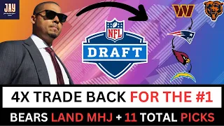 Bears LAND MHJ, 11 Picks in MULTIPLE TRADE BACK Scenario in '24 NFL Draft