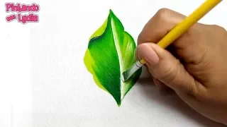 How To Paint A Leaf / Painting For Beginners