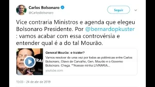Brigas entre Carlos Bolsonaro e General Mourão