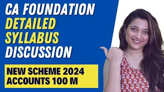 CA Foundation Accounts New Syllabus Detailed Analysis | ICAI | CA Foundation Online Classes