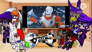 Aftons Reacts to ‘Undertale Stronger Than You’ //Sans/Chara/Frisk/Papryus/Gaster//