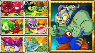 PvZ 2 Random Best Pair Team Plants Vs Hero Smash Gargantuar LEVEL 10 - Who Will Win?