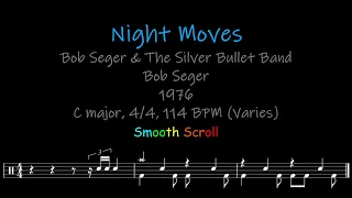 Night Moves, Chords, Lyrics and Timing