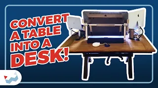 Transforming a Kitchen Table into a Custom Desk! | WIreCare® Tutorials