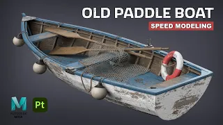Old Paddle Boat | Autodesk Maya + Substance 3D Painter