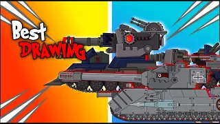 Best Cartoon Tank Drawing Part 6 | Fans Made Version - Cartoons About Tanks