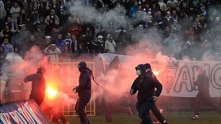 11/12 Ruch Chorzów - Górnik Zabrze Psycho Fans attacked away sector