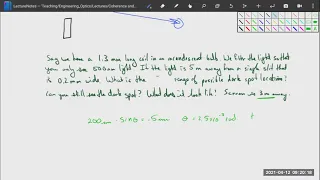 Engineering Optics: 18) Interference and Coherence - Double Slit Experiment