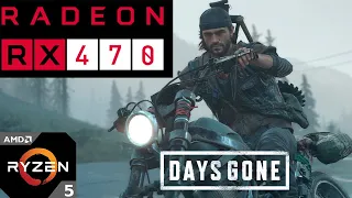 Days Gone PC with RX 470 paired with Ryzen 5 3600