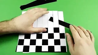 Как сделать шахматную доску из бумаги