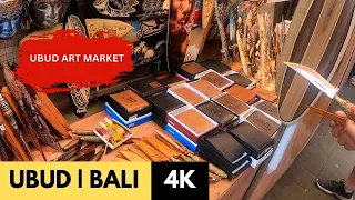 [4K] Visiting the Traditional Art Markets in Ubud Indonesia | Bali Shopping Travel Vlog 2022