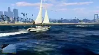 Pleasant sailing in GTA V (beach side)