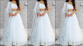 Beautiful Trendy White Lehenga Designs Collection || Party Wear simple Lehenga Ideas..