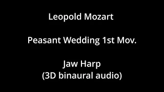 L.Mozart Peasant Wedding on a Jaw Harp (3D binaural audio)