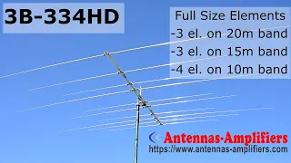 3 Band 10 Elements Ham Radio Antenna for 20m, 15m, 10m band