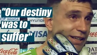 Argentina´s Goalkeeper Emi Martinez - Interview after winning the World Cup - English Subtitles