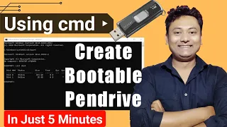 How to Create Bootable Pendrive for Windows 10 Using cmd | How to Create Bootable USB from iso cmd