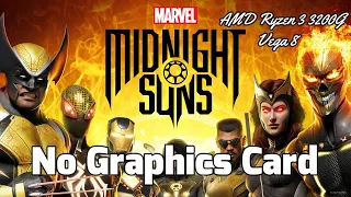 Marvel's Midnight Suns PC On Ryzen 3 3200G | Vega 8 | 16GB Ram | No GPU