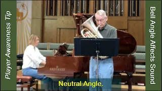 Euphonium Bell Angle: How Does It Affect Your Sound to the Listener? 3-Way Demonstration