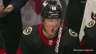 Tim Stützle (#18) 1st NHL Game Highlights