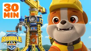 Rubble's Construction Tower Adventures! #2 w/ Mix & Wheeler | 30 Minute Compilation | Rubble & Crew