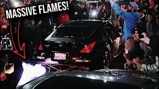 350Z TURNS CAR MEET INTO A HUGE TAKEOVER!!! (*POLICE SHUT IT DOWN!!*)