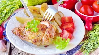 Сочные куриные бедра на сковороде с хрустящей корочкой ⭐ Супер рецепт маринада для окорочков!