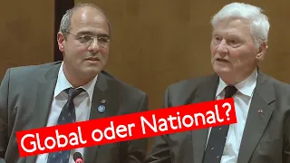 Global oder national? Prof. Dr. Eberhard Hamer mit Peter Boehringer in Berlin