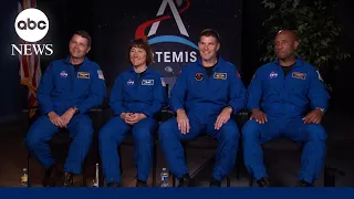 Crew of Artemis II sits down with ABC News in first live TV interview