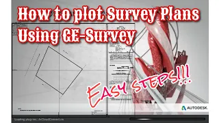 How to plot Survey Plans using Autocad with Ge-Survey Software|vlog #12