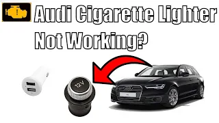 How to change the cigarette lighter fuse Audi A6 C7