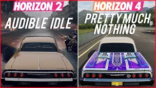 Forza Horizon 4 Engine Sounds vs Forza Horizon 2 Engine Sounds Part 2 😂💀 [Xbox Series X]