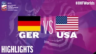 Germany vs. USA - Game Highlights - #IIHFWorlds 2019