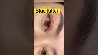 How to do blue eyeliner correction? #pmu #microblading #microbladingcourses # #tattoo