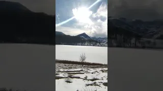 Галанчожское озеро зимой