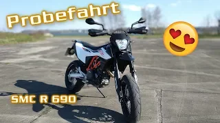 Probefahrt auf der neuen SMC R 690 Modell 2019